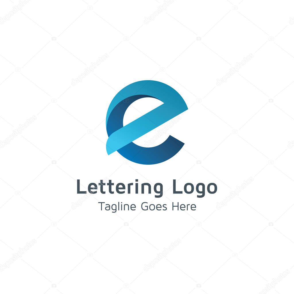 Vector letter E is suitable for business or trade business brands