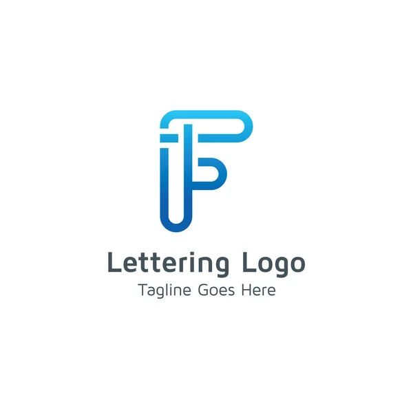 Betűt Logo Tervezés Alkalmas Kereskedelmi Üzleti Márka — Stock Vector