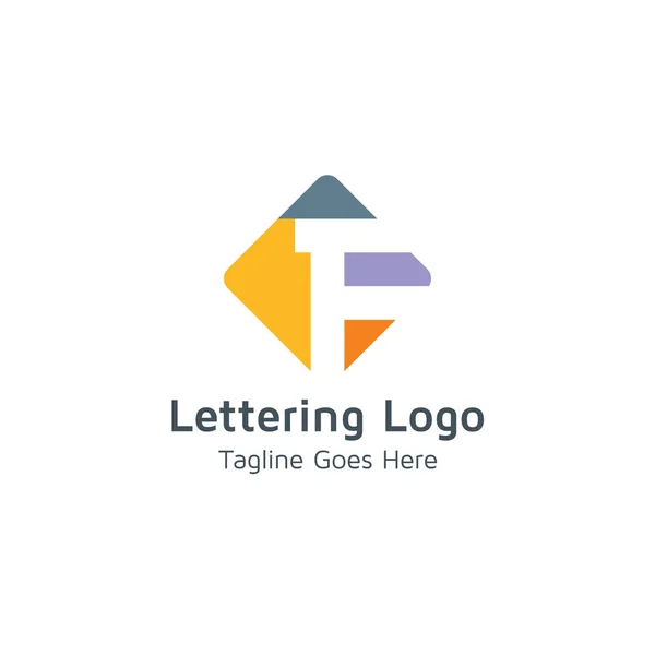 Diseño Del Logotipo Letra Adecuado Para Marcas Comerciales Comerciales — Vector de stock