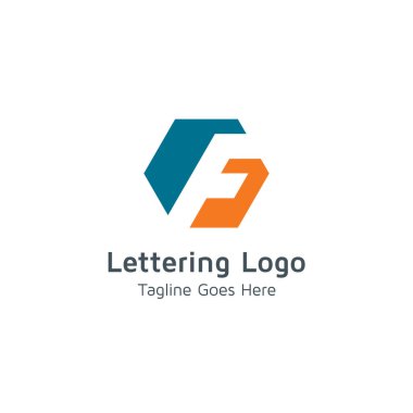 F harfi logo tasarım ticaret için uygundur / iş markalar
