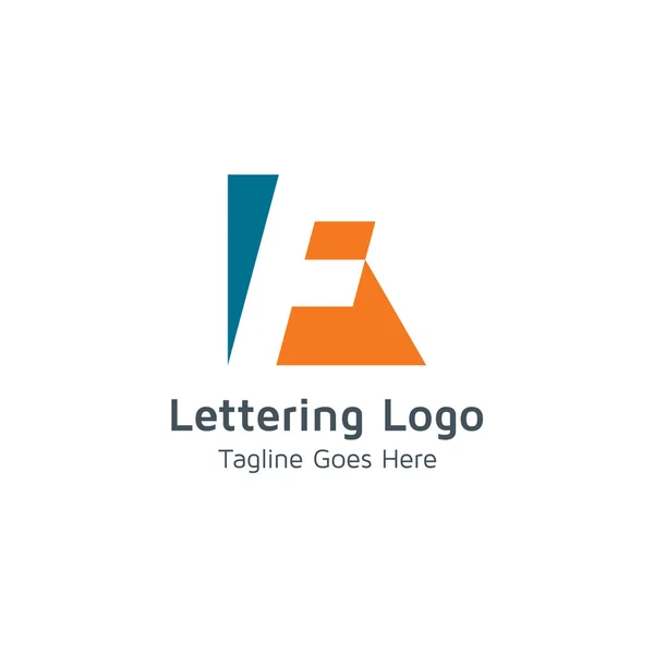 Γράμμα Λογότυπο Του Σχεδιασμού Είναι Κατάλληλο Για Εμπορική Επιχειρήσεων Μάρκες — Διανυσματικό Αρχείο