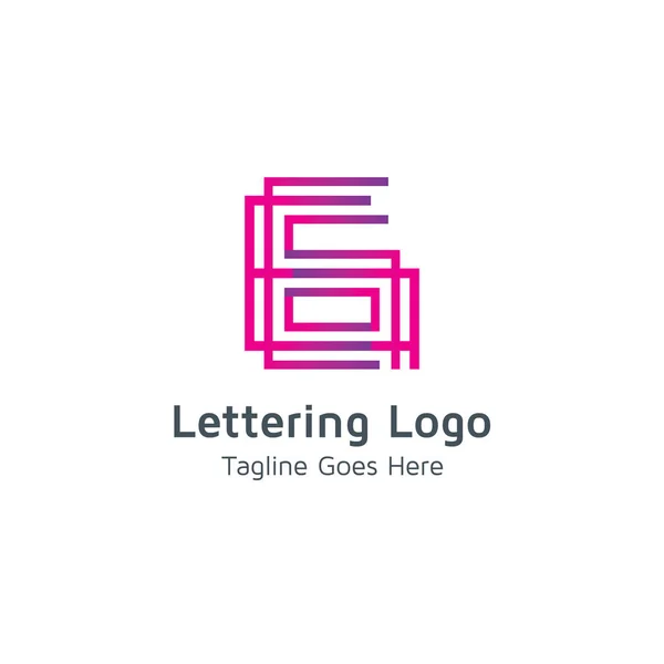 Bokstaven Vektor Logotypen Lämplig För Varumärken Eller Affärsprojekt — Stock vektor