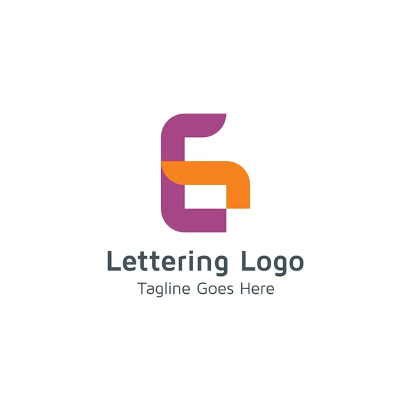 Lettera Logo Vettoriale Adatto Marchi Imprese — Vettoriale Stock