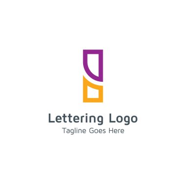 Logo vektör mektup ticaret veya iş için uygundur