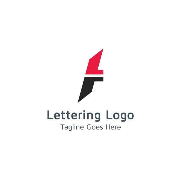 Brief Die Vector Logo Geschikt Voor Handel Bedrijf — Stockvector