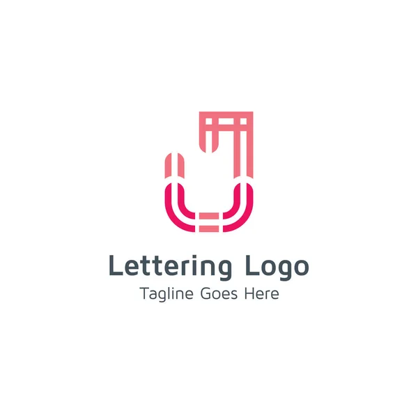 Literowanie Logo Wektor Alfabet Design — Wektor stockowy
