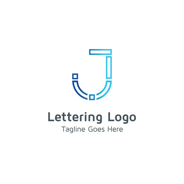 Lettrage Design Alphabet Vecteur Logo — Image vectorielle