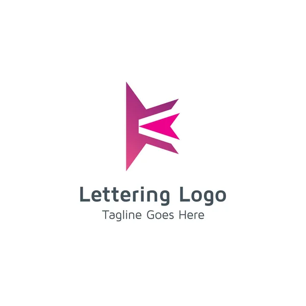 Lettrage Design Logo Vectoriel — Image vectorielle