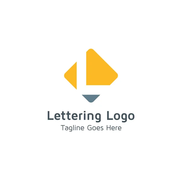 Letra Del Logotipo Del Vector Conveniente Para Las Marcas Comerciales — Vector de stock