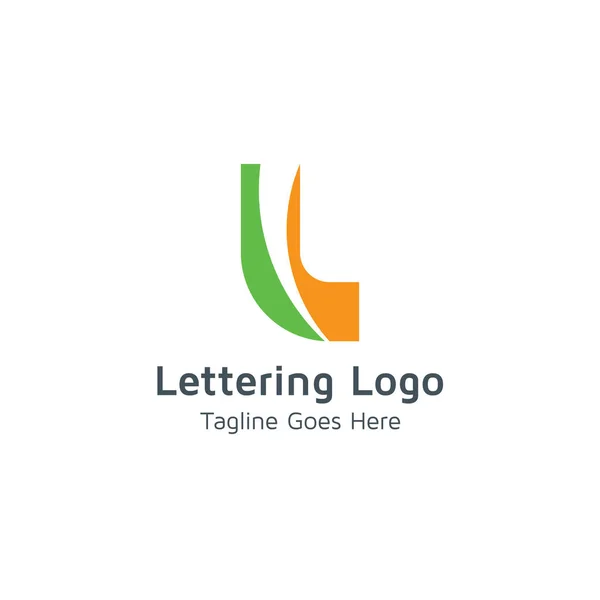Vektör Logo Harf Veya Ticaret Markalar Için Uygundur — Stok Vektör