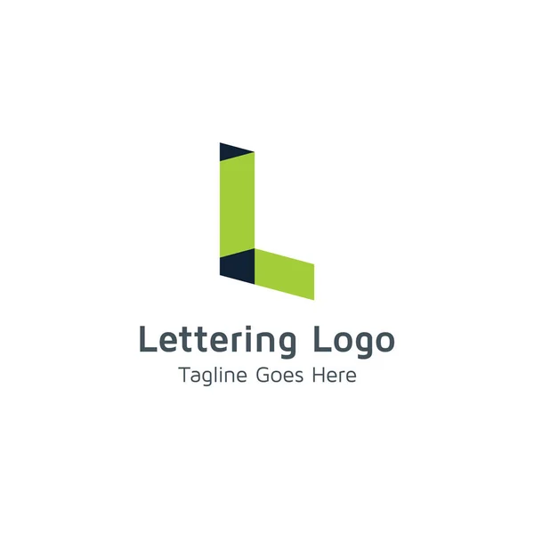 Vektör Logo Harf Veya Ticaret Markalar Için Uygundur — Stok Vektör