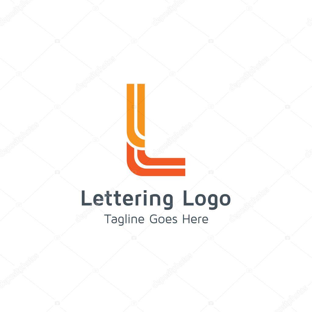 Vector logo letter L is suitable for business or trade business brands
