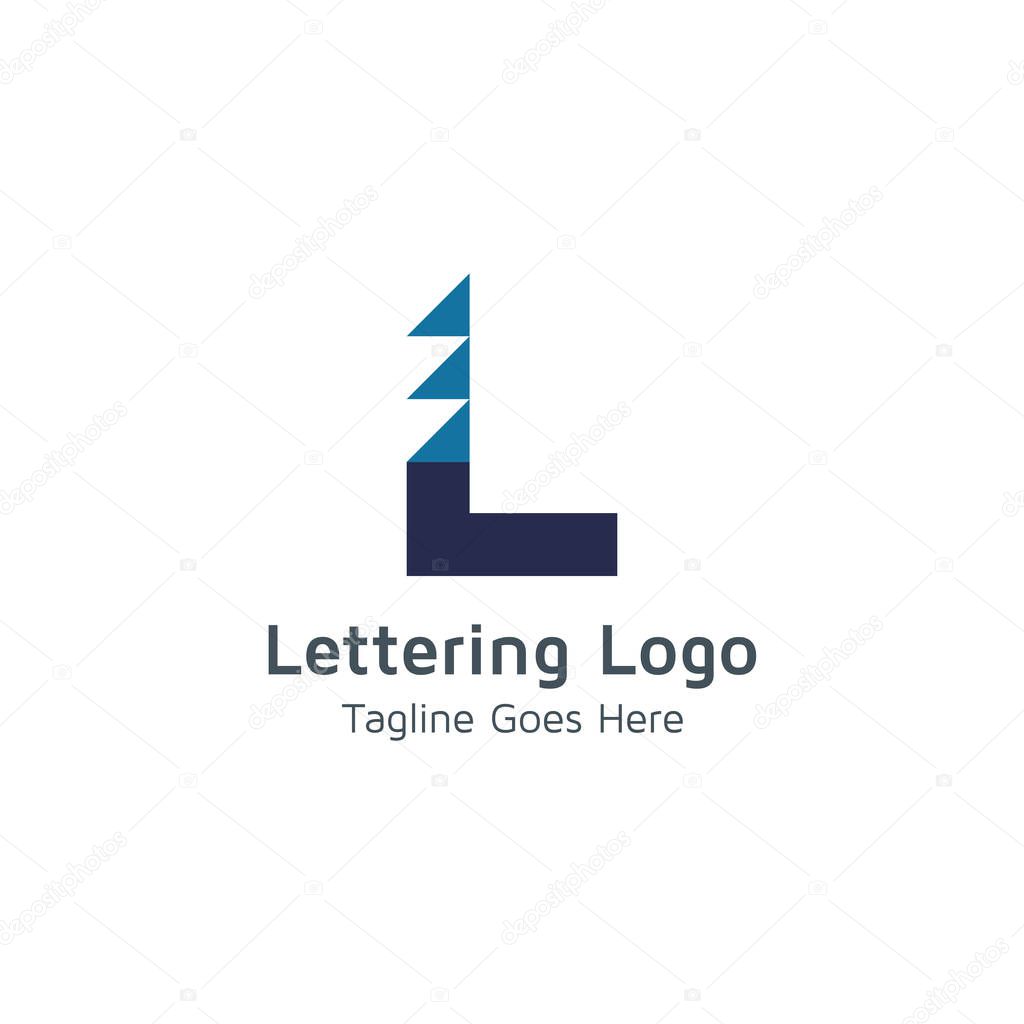 Vector logo letter L is suitable for business or trade business brands