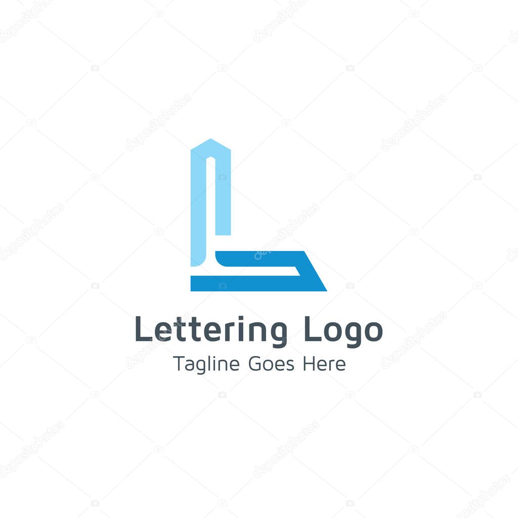 Vector logo letter L is suitable for business or trade business brands
