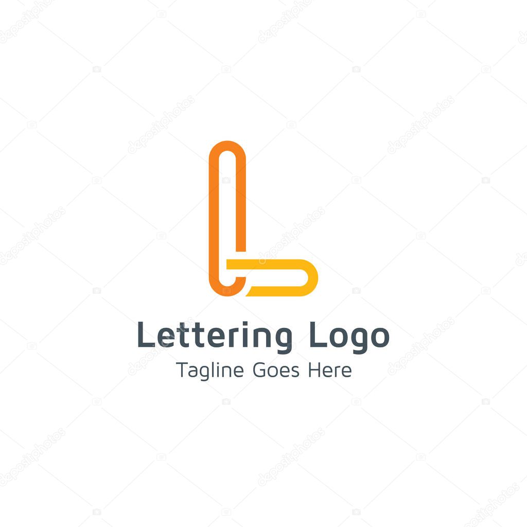 Vector logo letter L is suitable for business or trade business brands