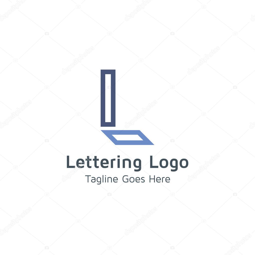 Vector logo letter L is suitable for business or trade business brands