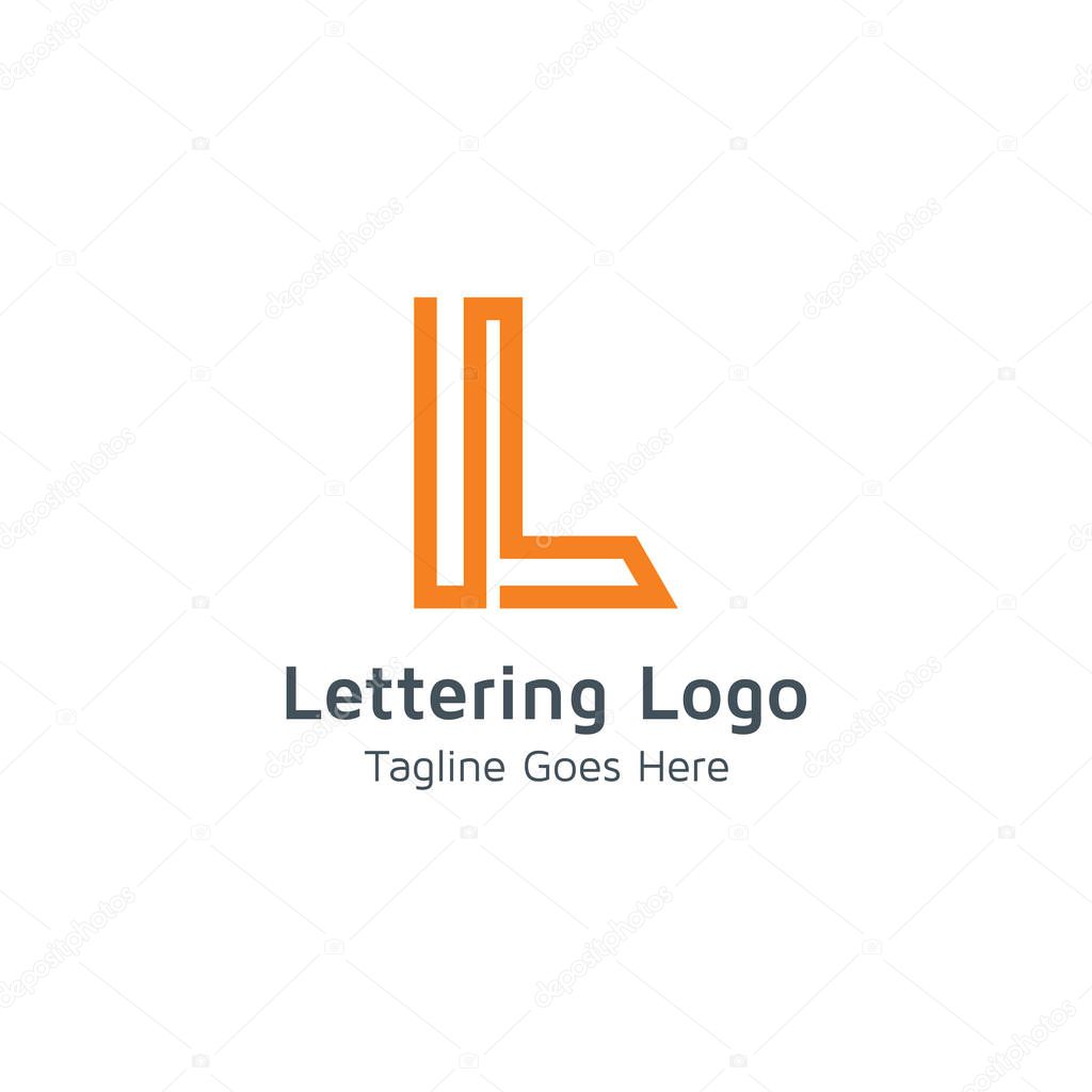 Vector logo letter L is suitable for business or trade business brands