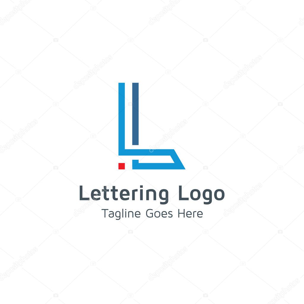 Vector logo letter L is suitable for business or trade business brands