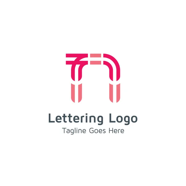 Bokstäver Design Alfabetet Vektor Logo — Stock vektor