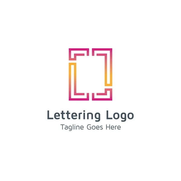 Lettrage Design Logo Vectoriel — Image vectorielle