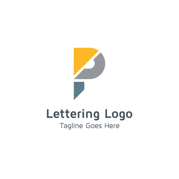 Letra Vector Logo Adecuado Para Marcas Comerciales Empresas Negocios — Vector de stock