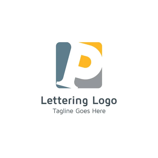 Letra Vector Logo Adecuado Para Marcas Comerciales Empresas Negocios — Vector de stock