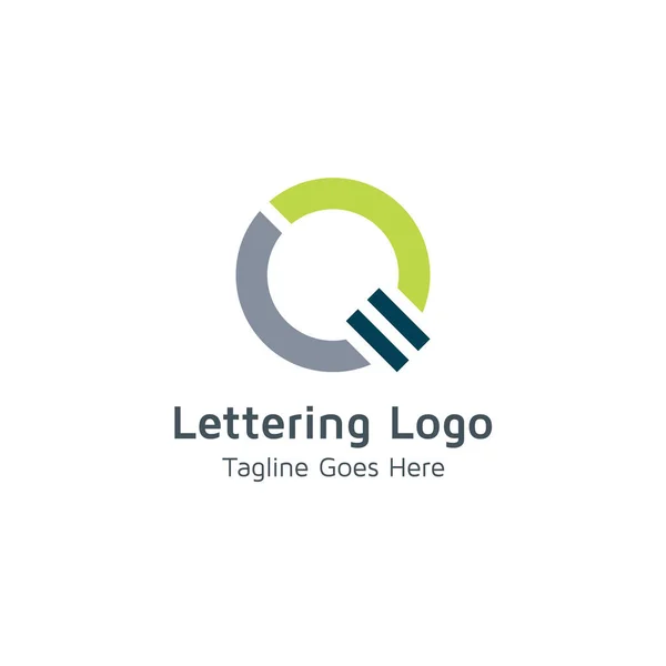 Belettering Ontwerp Alfabet Vector Logo — Stockvector