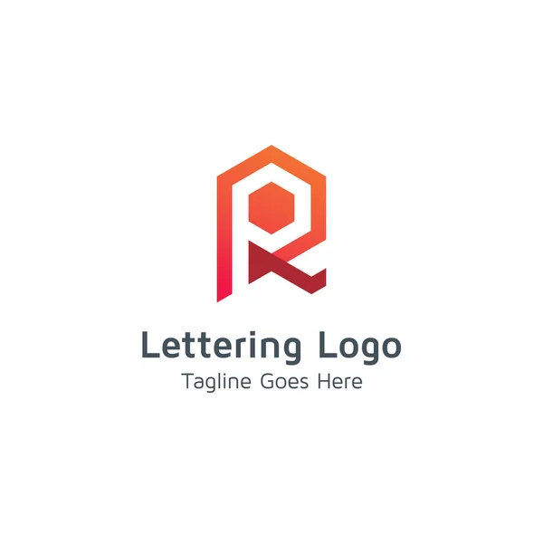 Lettrage Design Logo Vectoriel — Image vectorielle