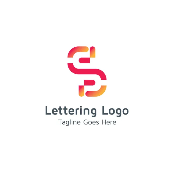 Lettering Design Vector Logo — Stock Vector