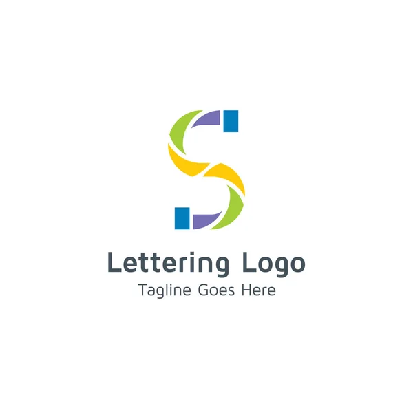 Tasarım Vektör Logo Yazı — Stok Vektör