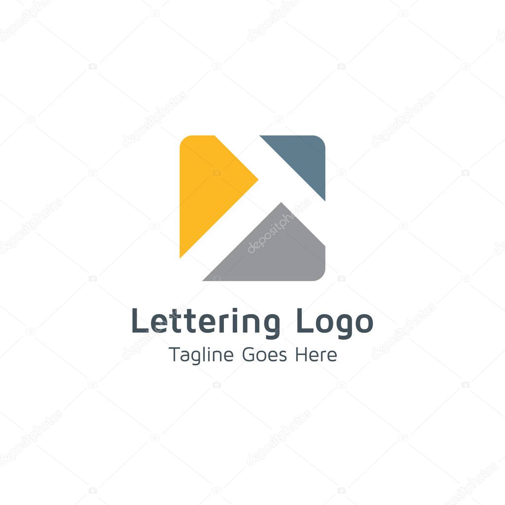 Lettering T design alphabet vector logo