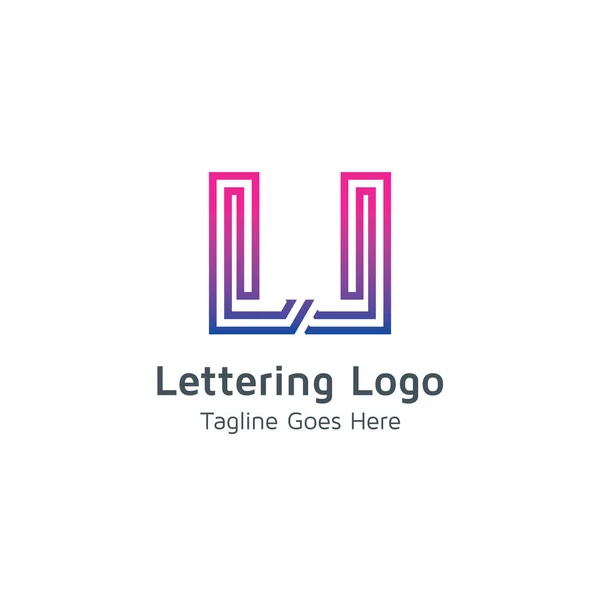 Letras Diseño Vector Logo — Archivo Imágenes Vectoriales