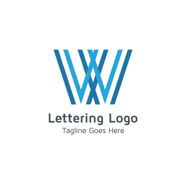 Lettering Design Vector Logo — Stock Vector