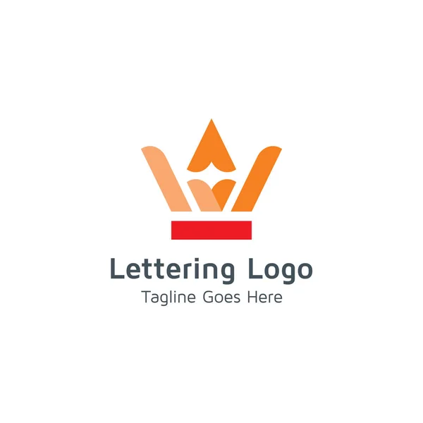 Belettering Van Ontwerp Vector Logo — Stockvector