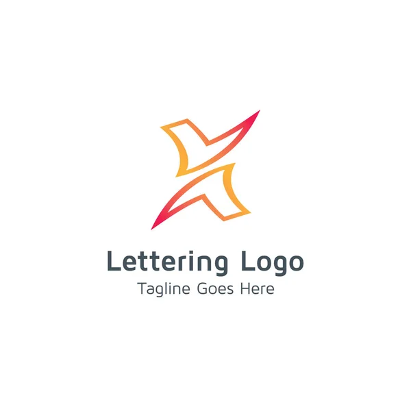 Yazı Tasarım Alfabe Vektör Logosu — Stok Vektör