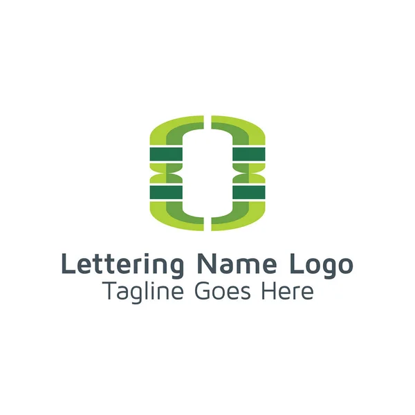Lettering Design Logotipo Vetor — Vetor de Stock