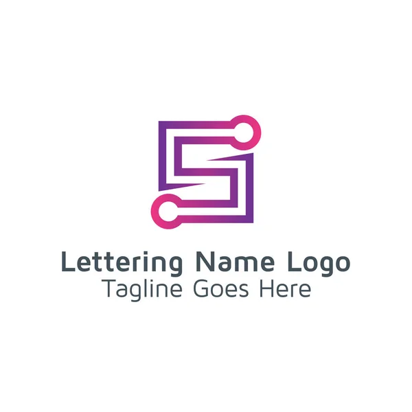 Letras Design Alfabeto Logotipo Vetor — Vetor de Stock