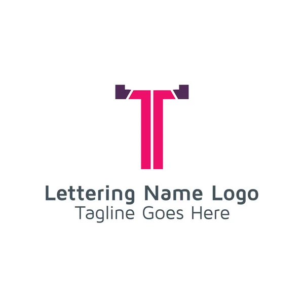 レタリング デザイン ベクトルのロゴ — ストックベクタ