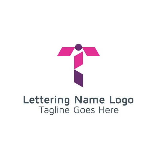 Lettrage Design Logo Vectoriel — Image vectorielle