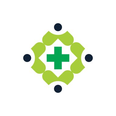 Tıbbi eczane sağlık logosu