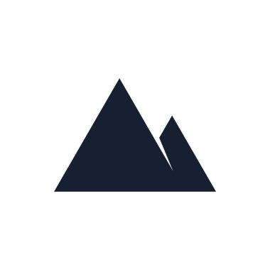 Vektör dağ logo tasarım grafik