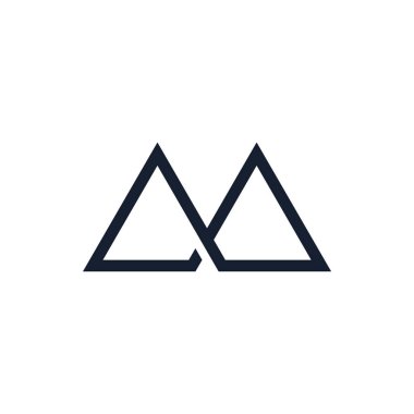 Vektör dağ logo tasarım grafik