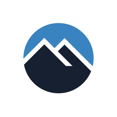 Vektör dağ logo tasarım grafik