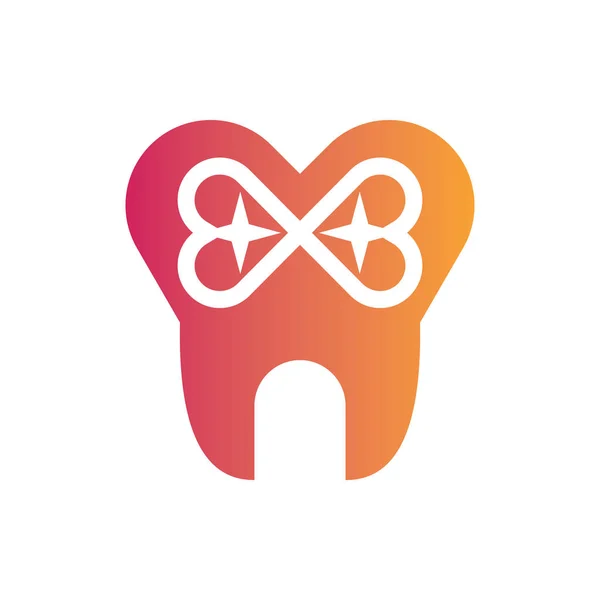 Logotipo Cuidado Dental Saludable — Vector de stock