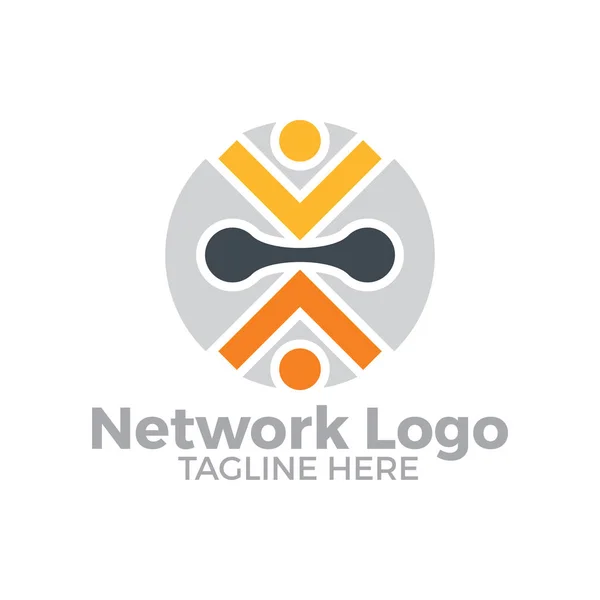 Bağlantısı Modern Logosu — Stok Vektör