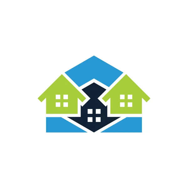 Arrow House Building Logo — Stock Vector