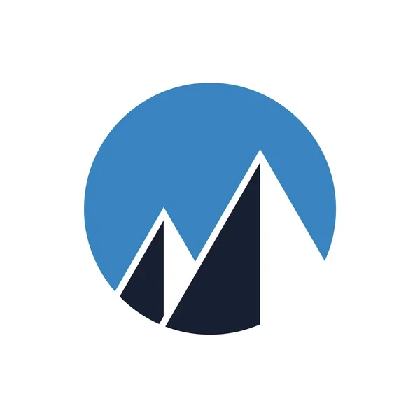 Vektorbild Mountain Logo Design — Stock vektor