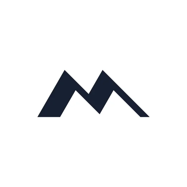 Gráfico Design Logotipo Montanha Vetorial — Vetor de Stock