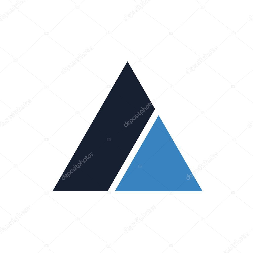 Vector mountain logo design graphic