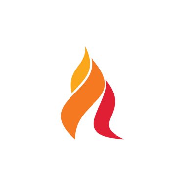 Vektör logo alev alev